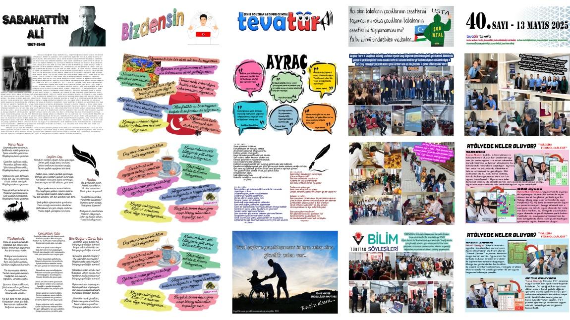 Okul gazetemiz tevatür'ün 40. sayısı yayında
